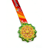 Base de Exhibición Magnética de Levitación para Medallas de Maratón, Diseño de Cruz de Aleación de Zinc, Estilo Moderno y Antiguo, para Celebración del Día Nacional