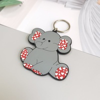 Porte-clés de Noël personnalisé en PVC avec lettres mignonnes – Accessoire promotionnel