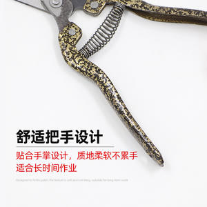 กรรไกรตัดแต่งกิ่งบาซิล ไบพาส ทำจากเหล็กกล้าคาร์บอน ขนาด 20-30 มม. สำหรับต้นไม้เลื้อยและต้นไม้ผลไม้ เครื่องมือทำสวนแบบใช้มือพร้อมด้ามจับแบบสปริง - Product Image 3