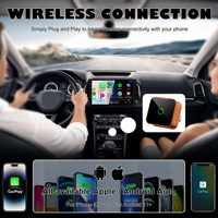 Vente directe du fabricant de boîte CarPlay sans fil, adaptateur filaire vers sans fil 2-en-1 Android Auto, pour connexion en voiture