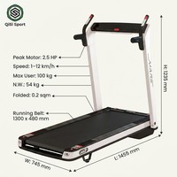 Caminadora Eléctrica Plegable para el Hogar, Máquina Inteligente para Correr con Pantalla LED, Altavoz Bluetooth, Motor Silencioso, Plataforma para Caminar que Ahorra Espacio
