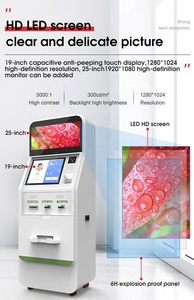 Automatic Self Service Ticket A4 Document Printing Kiosk With Metal Keyboard Touch Screen Thermal <b>Printer</b> - Product Image 6