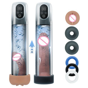 เครื่องปั๊มอวัยวะเพศชายไฟฟ้าของเล่นทางเพศสำหรับผู้ชายปั๊มสุญญากาศ2 in 1เครื่องสำเร็จความใคร่อัตโนมัติสำหรับผู้ชายพร้อมกระเป๋าขนาดเล็กแหวนอวัยวะเพศชาย - Product Image 1