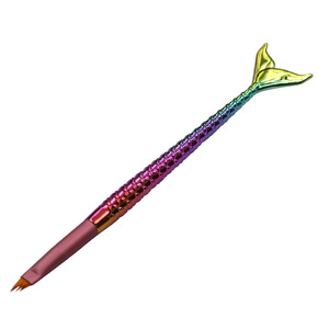 Pinceaux à ongles angulaires pour nail art, effet ombré, fleur de pétale, virole en aluminium, manche en nylon durable, outil de salon pour gel et dégradé - Product Image 4