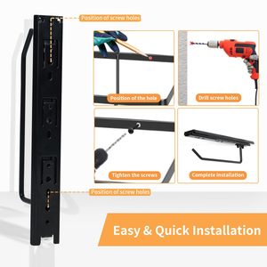 Organisateur de casquettes télescopique en métal multi-usages, à fixer par perçage pour placards et armoires - Product Image 4