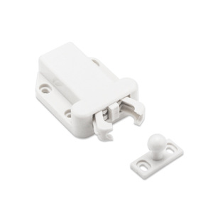 Cierre de Puerta de Armario Ying Sheng, Mecanismo de Rebote Autoblocante de Plástico Blanco para Uso en Armarios - Product Image 1