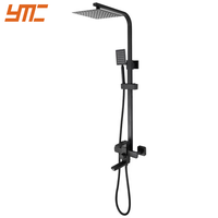 Système de douche à effet pluie de luxe Panneau SPA thermostatique en acier inoxydable à 3 fonctions avec vaporisateur à main Mise à niveau de la salle de bain de l'hôtel
