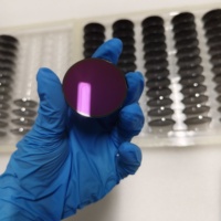 Fenêtre optique IR en silicium monocristallin à haute transmission, revêtement AR DLC pour boîtier de caméra thermique