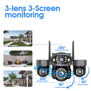 Caméra de sécurité PTZ avec capteur CMOS 15MP, vision nocturne, étanche IP66, sans fil, Wi-Fi, pour extérieur, avec fonction Pan Tilt - Product Image 4