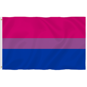 Banderas personalizadas LGBT GAY PRIDE 5 'X 3 'Rainbow LGBT Bigender bandera inclinada masculina - Product Image 5