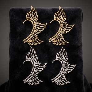 New Arrival <b>Wing</b> Style Ear Cuff Earring Bohemian Brass <b>Jewelry</b> in Gold & Silver for Parties Weddings & Gifts - Product Image 4