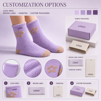Chaussettes douces personnalisées, chaussettes en peluche chaudes et moelleuses pour femmes et filles, avec un confort extensible et un design adorable