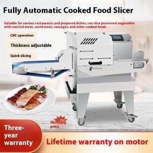 Rebanadora comercial totalmente automática para carne cocida, verduras en conserva, <span class=keywords><strong>cerdo</strong></span> estofado, jamón curado, ternera, cordero, Motor multifuncional - Product Image 5