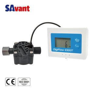 SAVANT DigiFlow 8300T-24, 3/8" BSP ข้อต่อเกลียวนอกและน็อตเกลียวในแบบหมุนได้  เครื่องวัดการไหลของน้ำแบบดิจิตอล จอ LCD แสดงผลการไหลของน้ำ - Product Image 1