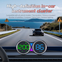 2026 WiiYii G27 USB Plug and Play GPS HUD Compteur de vitesse Écran large LED Horloge Affichage tête haute pour toutes les voitures à essence
