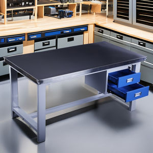 <span class=keywords><strong>Banco</strong></span> DE TRABAJO personalizable de acero inoxidable resistente, cajón de doble capa, <span class=keywords><strong>banco</strong></span> de trabajo ESD, escritorio de construcción, mesa de reparación de teléfonos móviles - Product Image 3