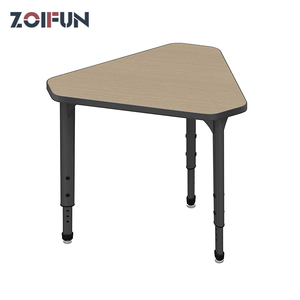 Escritorio Ajustable de Pie para Aula Escolar con Forma de Triángulo Irregular, Mesa de Estudio de Pie para Niños de Varios Colores y Formas - Product Image 1