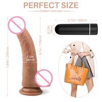 Vibromasseur réaliste en silicone liquide télécommandé, 12 pouces, grand jouet sexuel pour femmes, 100% étanche