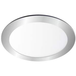 Downlight LED redondo empotrable de 12W, color plata, 4000K, ideal para iluminación general en hogares y oficinas. - Product Image 1