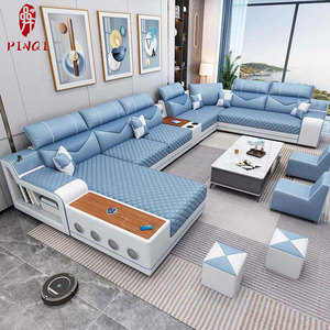 Sofá Seccional Inteligente de Alta Tecnología con Altavoz <span class=keywords><strong>y</strong></span> Carga USB para Salas de Estar <span class=keywords><strong>y</strong></span> Entretenimiento en el Hogar - Product Image 4
