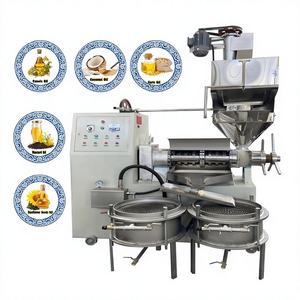 Máquina Comercial Automática para Prensar Aceite Comestible de Girasol, Palma, Lino, Sésamo y Cacahuete, Prensado en Frío y en Caliente, Alta Eficiencia y Rendimiento - Product Image 1