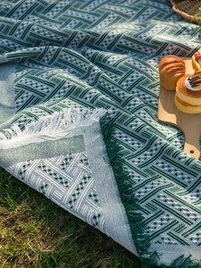 Gran oferta, sofá de dibujos animados portátil personalizado, borlas, 130*160cm, <span class=keywords><strong>tapiz</strong></span> tejido para niños adultos, manta de Picnic - Product Image 3