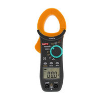 Meteran jepit 3266TD meteran klem arus multimeter ukuran kapasitor, frekuensi, suhu, hambatan, tegangan