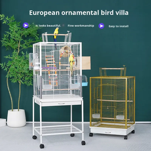 Üstün Kalite Metal Düğme Kapamalı Çevre Dostu Klasik Dekoratif Kuş Kafesi Villa Geniş Muhabbet Kuşu Yetiştirme Oturma Odası Evcil Hayvanı - Product Image 2