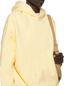 Sudadera de algodón de peso pesado de alta calidad Unisex logotipo personalizado jersey de gran tamaño Sudadera con capucha diseño de letras tamaño de invierno con capucha polar - Product Image 4