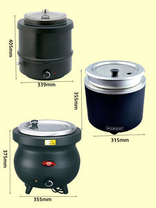 หม้อซุปสองชั้นไฟฟ้าสำหรับต้มซุปและน้ำเชื่อมทำจากโรงงานในจีนบุฟเฟ่ต์โรงแรมมีความจุสูง - Product Image 2