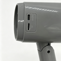 Mégaphone portable avec fonction d'enregistrement et d'alarme, compatible USB et carte TF