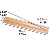 Porte-bâtons d'encens élégants en bambou Brûleur d'encens Oud de qualité supérieure Cadeau Ramadan Bukhoor Porte-encens en bois parfumé en boîte