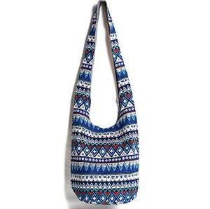 Borsa a Tracolla Etnica in Stile <span class=keywords><strong>Boho</strong></span>, Tote da Spiaggia in Tela di Lino, Borsa a Secchiello Hippie per Viaggi - Product Image 4