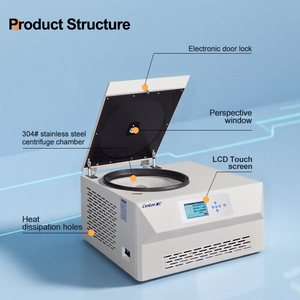 Benchtop Lage Snelheid Gekoelde <span class=keywords><strong>Centrifuge</strong></span> Rcf/Rpm Schakelbaar Bloed/Plasma/Klinisch/Onderzoek/Biotech Laboratorium Bar Scheiding - Product Image 2
