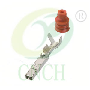 على استعداد للسفينة في الأسهم إيفاد سريع PU465-02127 الإناث 2 دبوس فوهة التوصيل للماء السيارات موصل سالب 936139-1 - Product Image 5