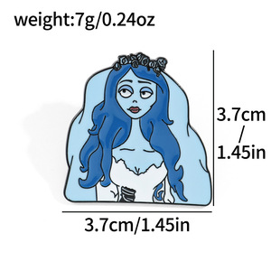 Broche en alliage USA Cartoon Comics <span class=keywords><strong>Tim</strong></span> Burtons Corpse Bride Brooch - Product Image 4