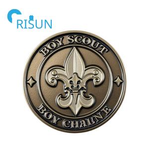 Monedas de Desafío Personalizadas de Metal 3D de los Exploradores Scouts, Moneda de Desafío Personalizada de Esmalte del Club Mundial de Scouts - Product Image 6