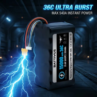 Batterie de drone personnalisée rechargeable 21700 50PL sans tableaux de connexion, haute capacité de décharge 25C, charge 2C, 6S3P 15000mAh