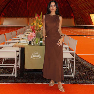 K25D74305 Kadın Giyim Elbisesi 2026 Yaz Kolsuz Vücudu Saran Elbise Metal Detaylı Popo Kaldırıcı Dar Kesim Kokteyl Abiye - Product Image 2