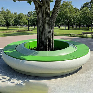 Y877 Cigarette pipe flowerpot seat Tobacco Pipe scoop shaped bench Art furniture public <b>sofa</b> artistic recliner waiting chairs - Product Image 6