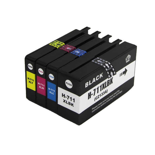 711XL Inkjet Printer Ink Cartridges for HP 711XL Suit for  Designjet T120 24/T120 610/T520 24/T520 36/T520 610/T520