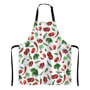 Biểu Tượng Tùy Chỉnh Vải Khối In Gia Đình Dài Nhà Bếp Nấu Ăn Màu Hồng Phụ Nữ Polyester Nylon Tạp dề Để Tùy Chỉnh Với Lựa Chọn In - Product Image 4