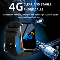 Montre connectée GPS SOS 4G VS10 avec alarme de chute, moniteur de fréquence cardiaque, appels bidirectionnels, chat, élégante, pour personnes âgées et enfants