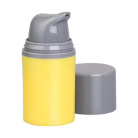 Vide Cosmétique En Plastique 15ml 30ml 50ml Cylindre Liquide Conteneur De Soins De La Peau Soins De La Peau Pompe Sans Air Bouteille