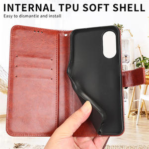 Fundas para Teléfono Tecno Spark 30C 4G KL6 con Ranura para Tarjetas Integrada, de Cuero PU, Impermeables, Magnéticas, con Correa de Mano de Color Personalizado - Product Image 5