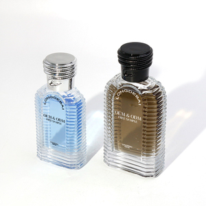 LONGDEBAI - Nueva Llegada, Botella de Perfume de Vidrio Transparente, Plana, Irregular, Vacía, de 30 ml, 50 ml, 100 ml, con Tapa de Serpiente - Product Image 3
