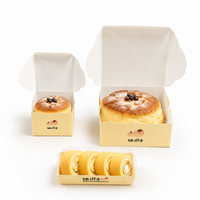 Caja de Papel Desechable Personalizada para Donuts, Soufflé, Cupcakes, Galletas, Pasteles Dulces, Caja de Empaque para Macarons y Postres