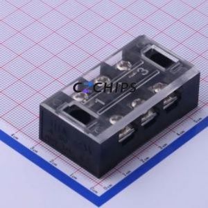 JL250-12106B01 Barrier Terminal Block P=12.1mm Connector With Cover Plate 12.1mm 2x3P 6P - Product Image 1