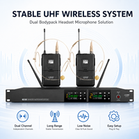 Système de microphone sans fil UHF OEM, options multiples de micros pour la scène, les conférences, l'enseignement et le karaoké