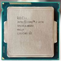 Processeur d'unité centrale I7 4770 d'occasion 3.9GHz LGA1150 Quad Core 8 Thread Core Fréquence pour les applications de bureau